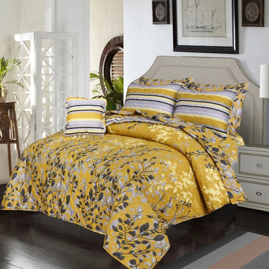 Yellow Teni Comforter Set 7Pcs